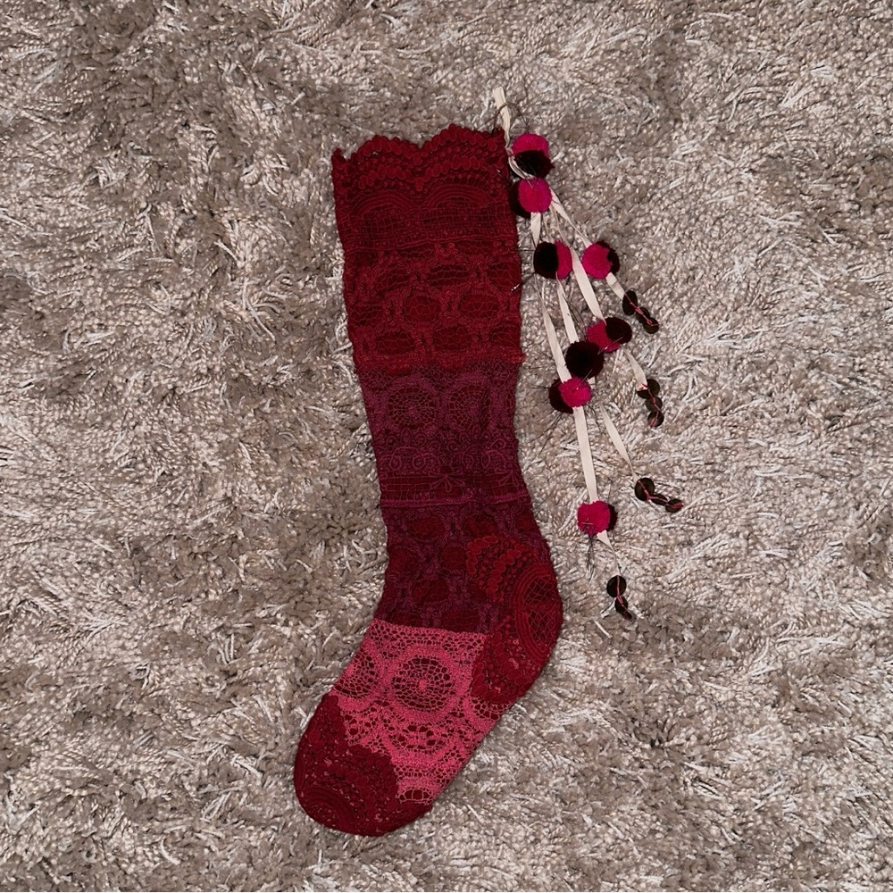 Free People FP One Lace Christmas Stocking